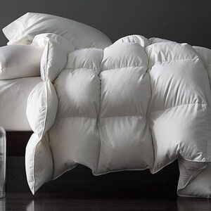 Royoliving Premium Feathers Down Duvet Insert Comforter King Heavyweight 106x90